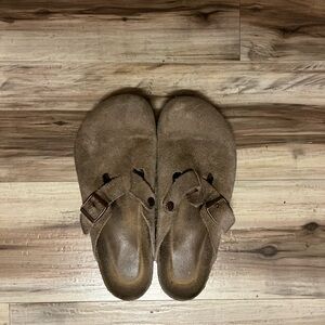 Men's Brown Suede Slip-On Birkenstock